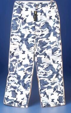 Gilipur Cargo Pants Women's Medium Blue Grey Cream Camouflage 30x30 New With Tag